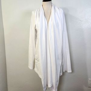 GRP1 knits Cotton White Easy Cardigan Large